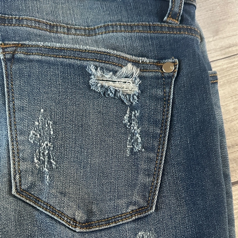 Judy Blue 13 Leopard Patch Distressed Skinny Jeans - Picture 6 of 6